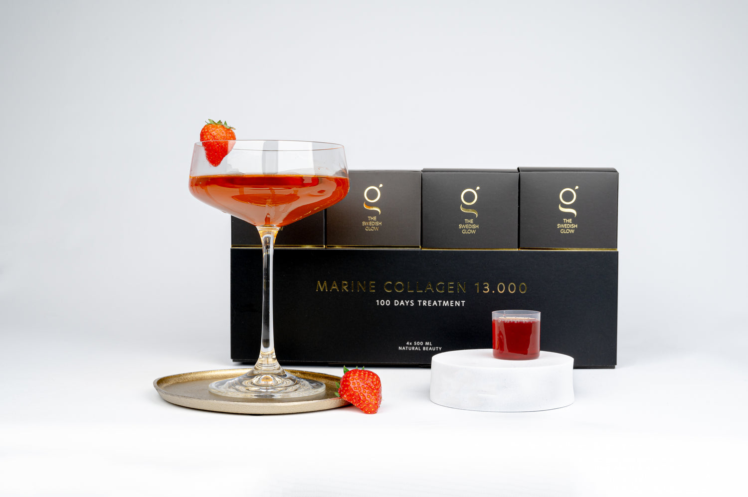 Marine Collageen 100 dagen kuur van The Swedish Glow – vloeibaar collageensupplement