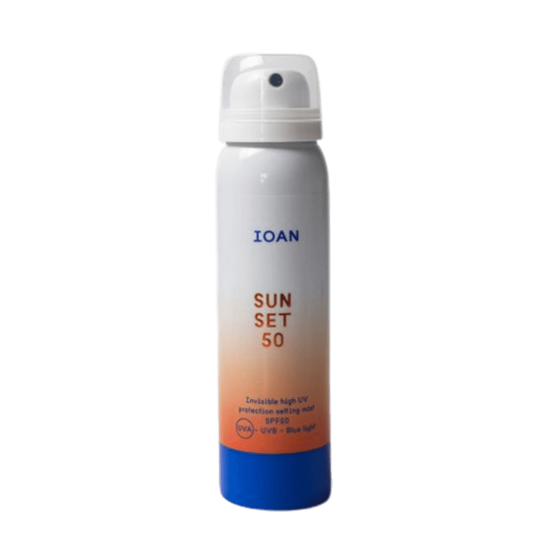 IOAN sun set settingspray SPF50