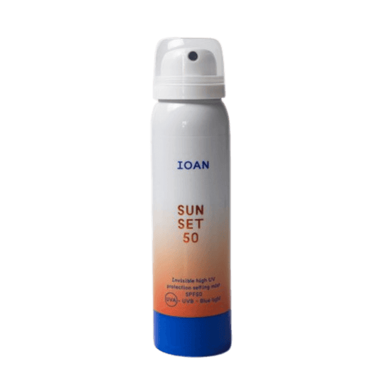 IOAN sun set settingspray SPF50