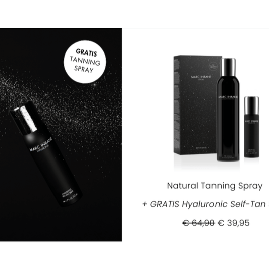 Marc Inbane natural tanning spray + GRATIS Hyaluronic