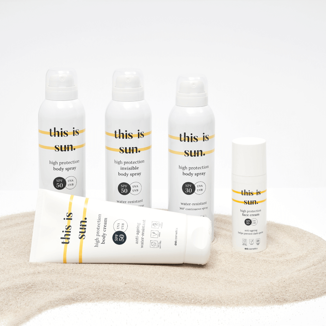 Zonnecrème van This is Us – geschikt voor gevoelige huid, zonder parabenen