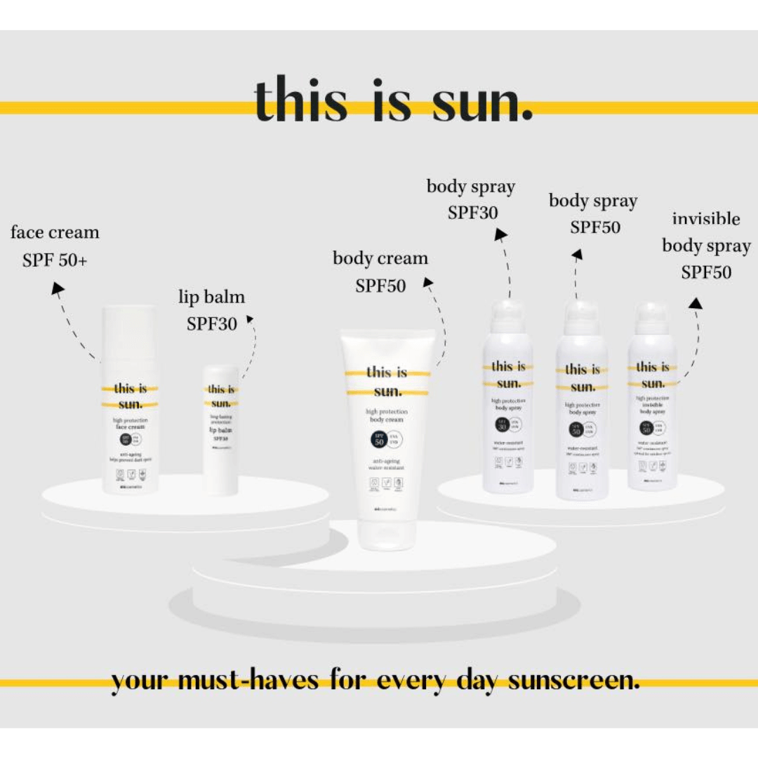 zonnecrème van This is Us – geschikt voor gevoelige huid, zonder parabenen