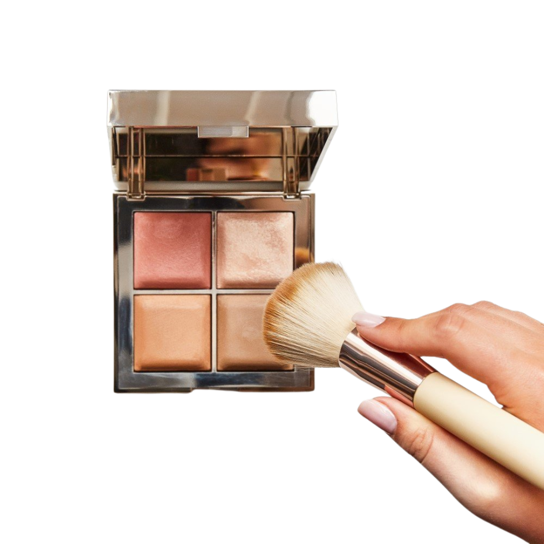 Contourpalette van Dr Irena Eris – accentueert gelaatstrekken met zachte tinten met borstel