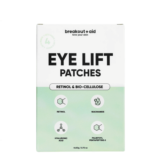 Breakout Aid - Biocellulose oogmasker met retinol – liftend & verstevigend