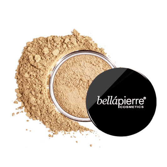 Minerale foundationpoeder van Bellápierre in de kleur cinnamon