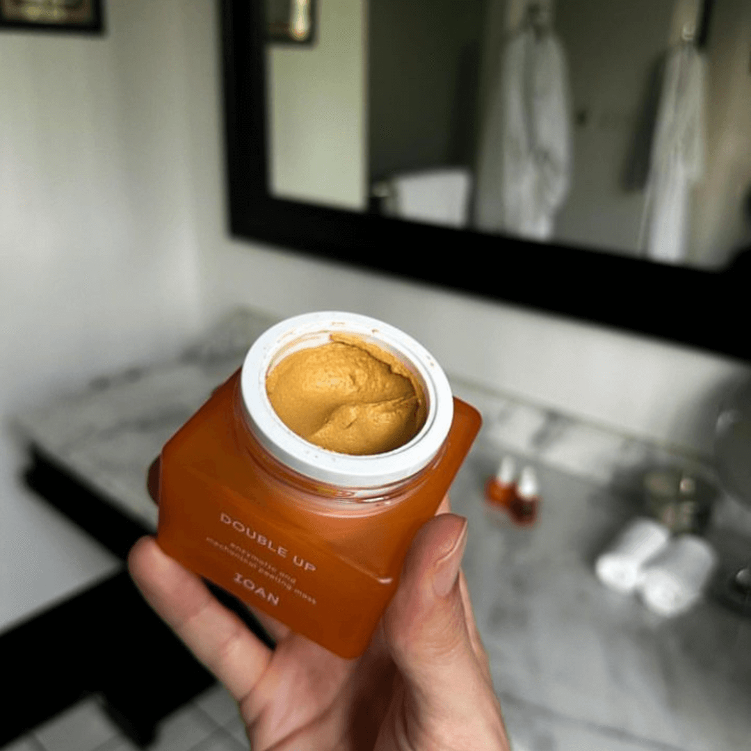 ioan peeling masker potje open met inhoud
