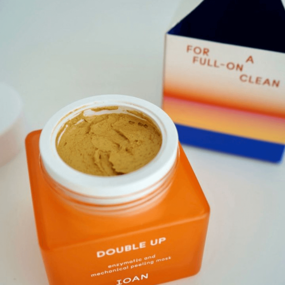 ioan peeling masker potje open voorbeeld inhoud