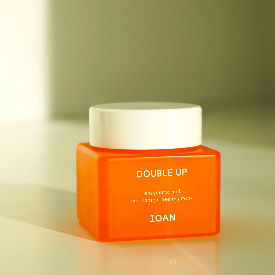 ioan peeling masker met achtergrond