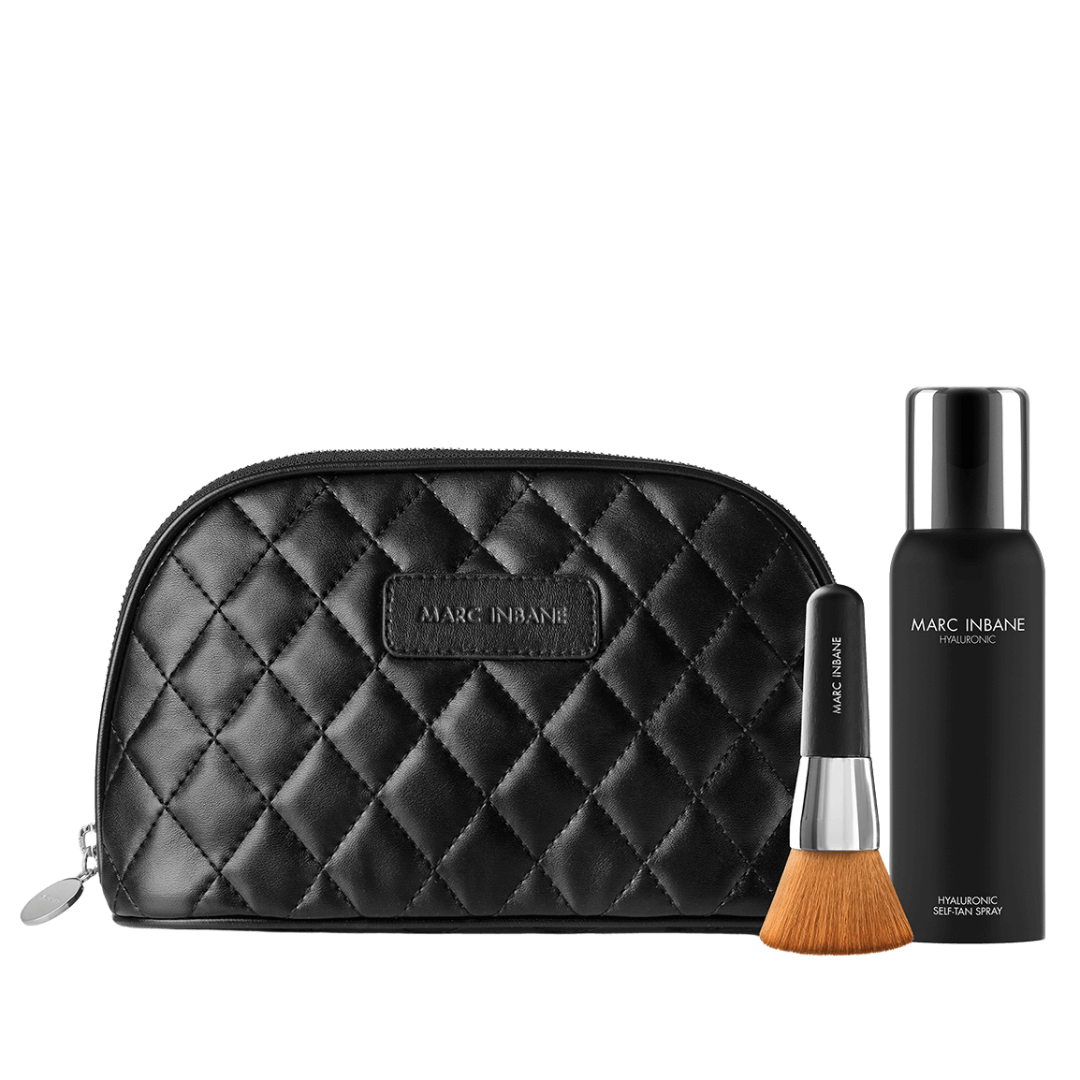 Voordeelset marc inbane tasje tanningspray en flat kabuki