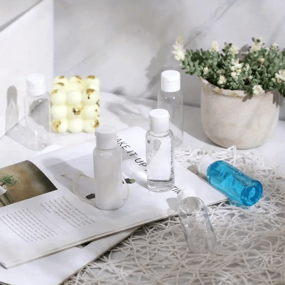 Lege hervulbare reisflesjes voor shampoo, lotion of zonnecrème – handig op vakantie