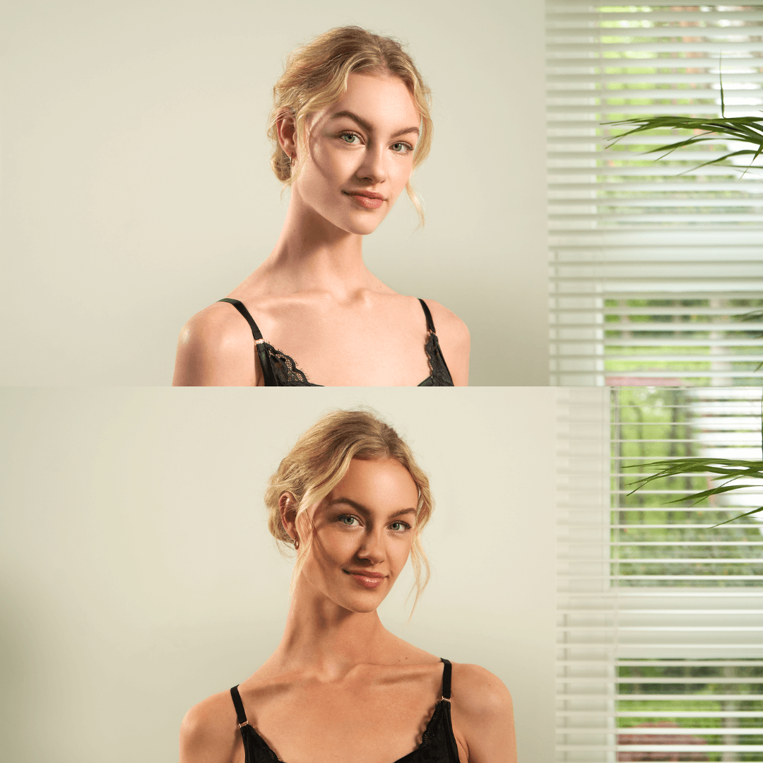 resultaat voor en na marc inbane tanningdrops