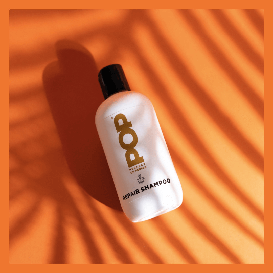 POP Repair Shampoo – oranje flacons met keratine-effect