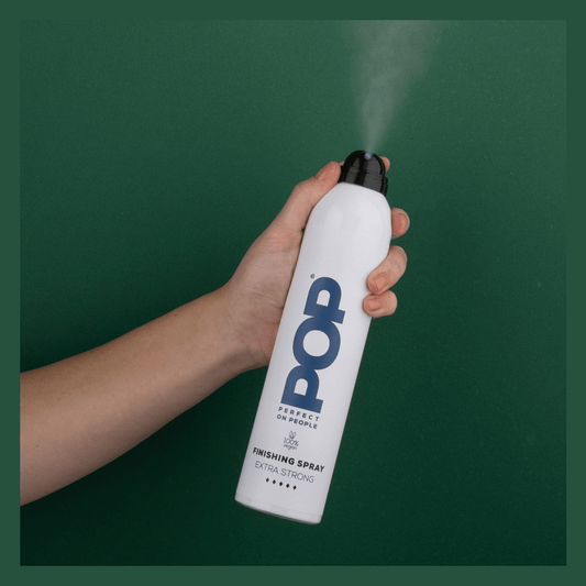 POP Haircare haarspray strong hold voor langdurige fixatie - spuitbus die sprayt