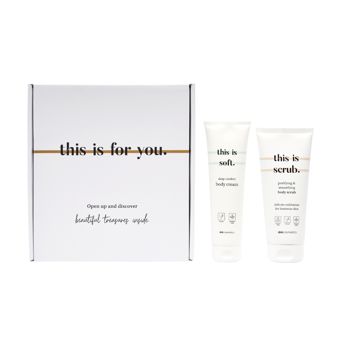 THIS IS US giftset - bodyscrub en bodycrème