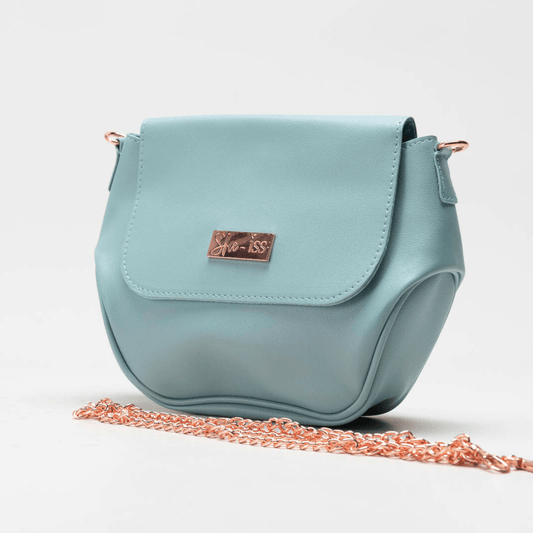 She Iss lichtblauwe toilettas