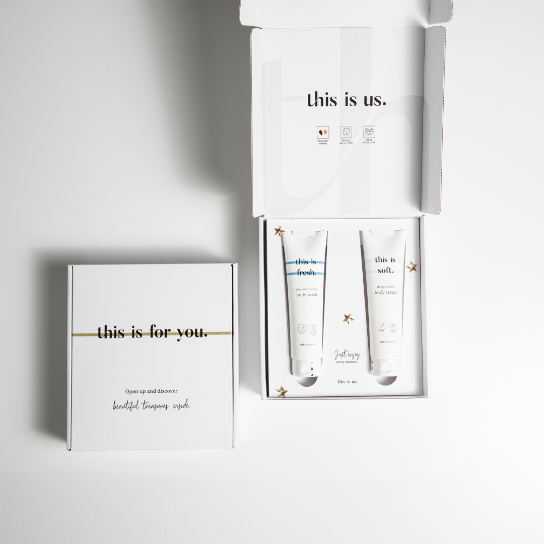 THIS IS US giftset - douchegel en bodycrème
