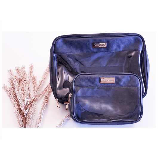 BELLAPIERRE Semi-transparante luxe make-up tassen (2 stuks)
