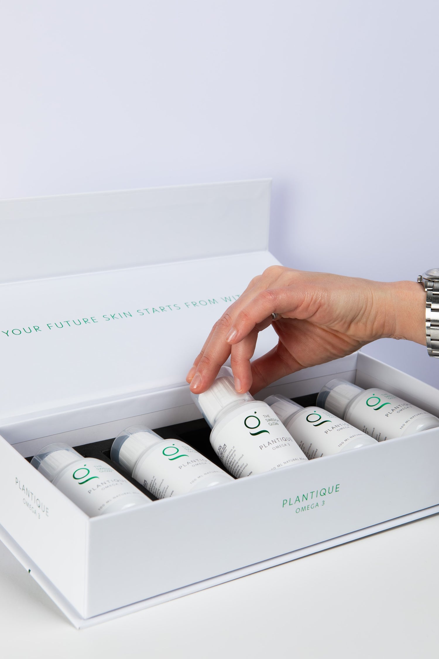 Plantique Omega 3 supplement van The Swedish Glow – plantaardige omega-3 voor huid en hart