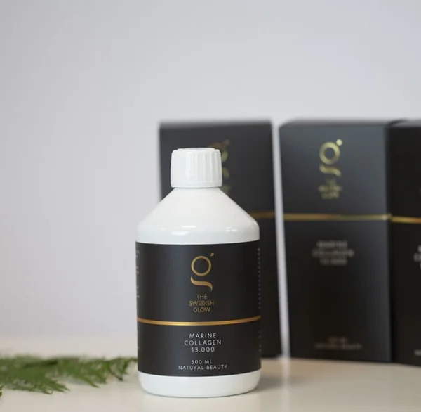 Hooggedoseerd marine collageen van The Swedish Glow – 13.000 mg voor huidverjonging en stevigheid