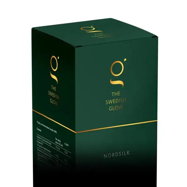 Nordsilk supplement van The Swedish Glow – ondersteunt haargroei en huidelasticiteit - closeup