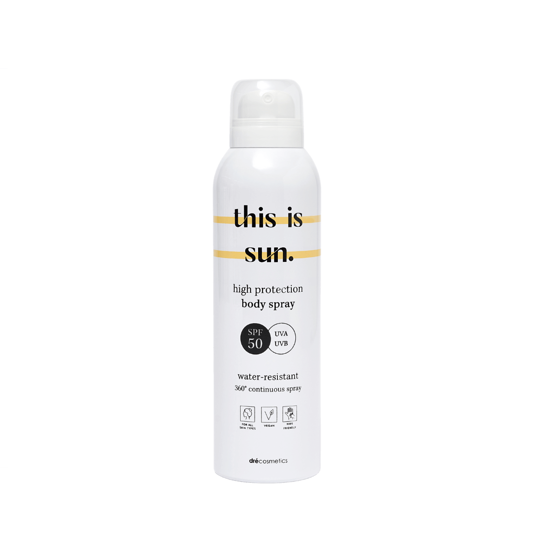Zonnespray spf50 This is Us - geschikt voor gevoelige huid, zonder parabenen