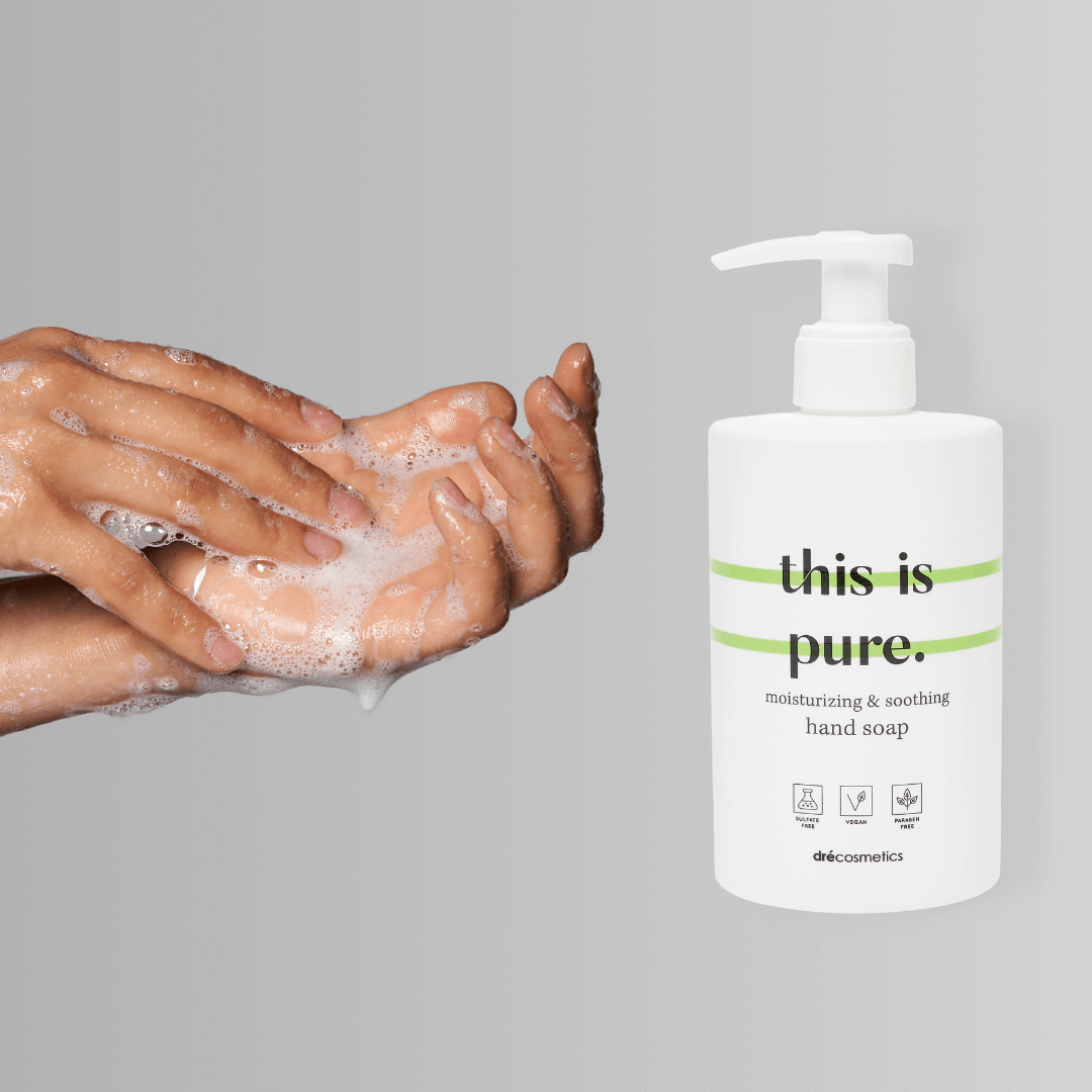 Milde handzeep van This is Us – reiniging zonder uitdroging, zeep op handen voorbeeld