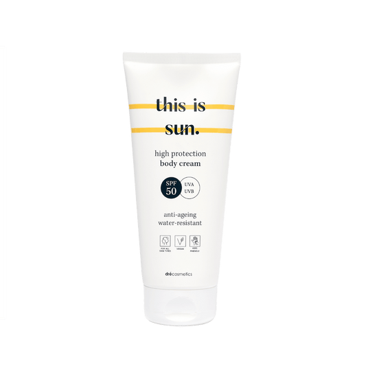 Zonnecrème SPF50 van This is Us – geschikt voor gevoelige huid, zonder parabenen