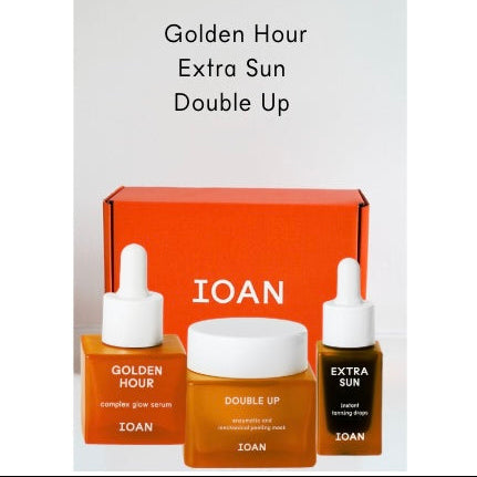 IOAN DELUXE BOX – serum + tanning drops + peelingmasker