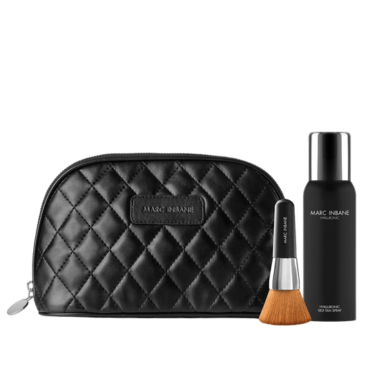 Voordeelset marc inbane tasje tanningspray en flat kabuki