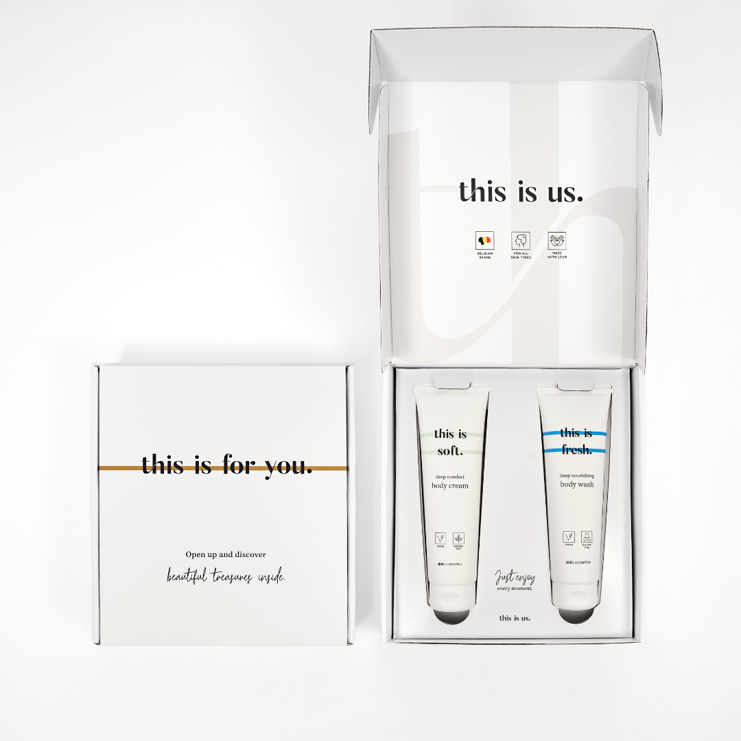 THIS IS US giftset - douchegel en bodycrème