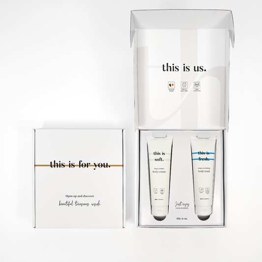 THIS IS US giftset - douchegel en bodycrème